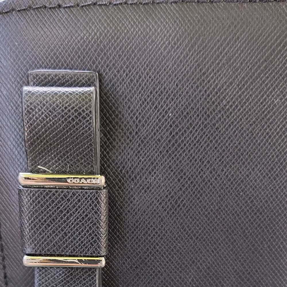 Coach Black Belt Bag with Gold Hardware